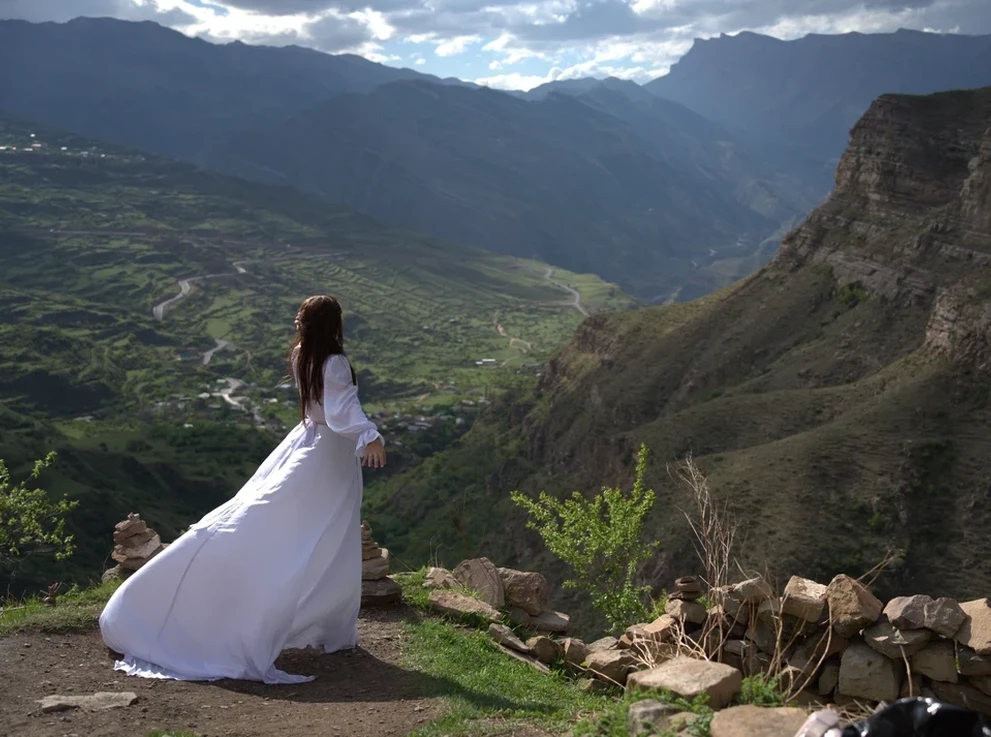 Фотосессия в платье в Кахибе 